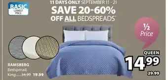 JYSK Ramsberg Bedspread offer