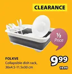 JYSK FOLKVE Collapsible dish rack offer
