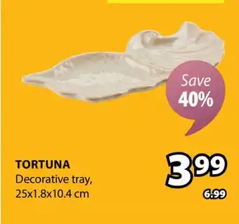 JYSK TORTUNA Decorative tray offer