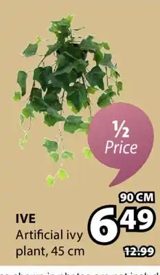 JYSK IVE Artificial ivy plant offer