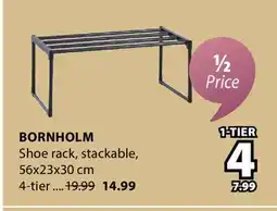 JYSK BORNHOLM Shoe rack, stackable offer