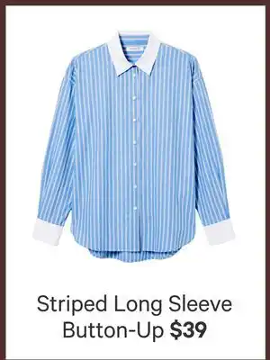 Joe Fresh Striped Long Sleeve Button-Up offer