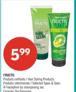 Pharmaprix FRUCTIS Hair Styling Products offer