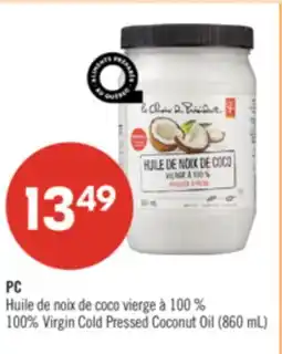 Pharmaprix PC 100% Virgin Cold Pressed Coconut Oil offer