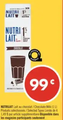 Pharmaprix NUTRILAIT Chocolate Milk (1 L) offer
