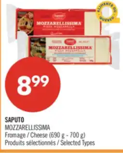 Pharmaprix SAPUTO MOZZARELLISSIMA Cheese offer