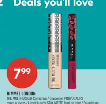 Pharmaprix THE MULTI-TASKER Concealer, PROVOCALIPS Lipstick or STAY MATTE Foundation offer