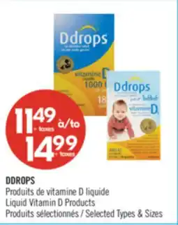 Pharmaprix DDROPS Liquid Vitamin D Products offer