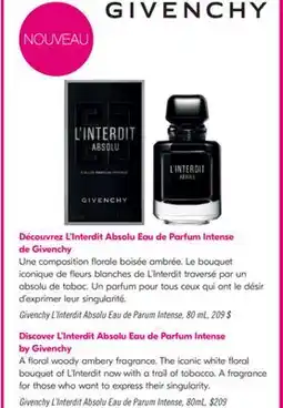 Pharmaprix Givenchy L'Interdit Absolu Eau de Parum Intense offer