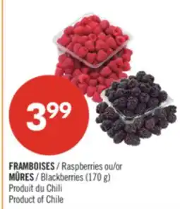 Pharmaprix Raspberries or Blackberries (170 g) offer