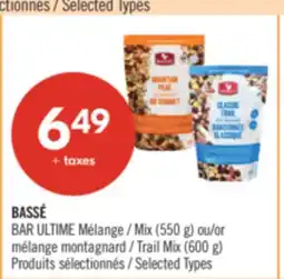 Pharmaprix BASSÉ BAR ULTIME Mix (550 g) or Trail Mix (600 g) offer