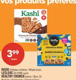 Pharmaprix KASHI Whole Grain, LECLERC GO PURE or HEALTHY CRUNCH Bars (5) offer