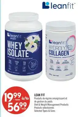 Pharmaprix LEAN FIT Diet & Weight Management Products offer