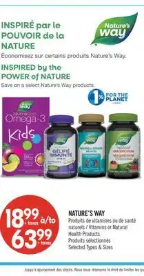Pharmaprix NATURE'S WAY Vitamins or Natural Health Products offer