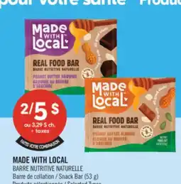 Pharmaprix MADE WITH LOCAL, Snack Bar (53 g) offer