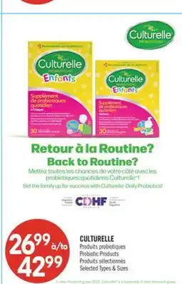 Pharmaprix CULTURELLE Probiotic Products offer