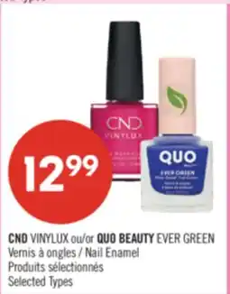 Pharmaprix CND VINYLUX or QUO BEAUTY EVER GREEN Nail Enamel offer