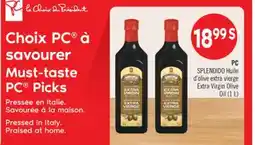 Pharmaprix PC SPLENDIDO Extra Virgin Olive Oil offer