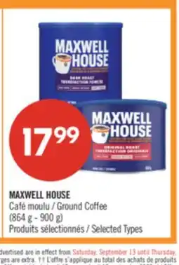 Pharmaprix MAXWELL HOUSE Ground Coffee offer