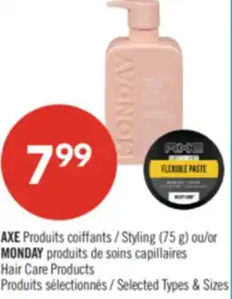 Pharmaprix AXE Produits coiffants/Styling (75 g) or Hair Care Products offer