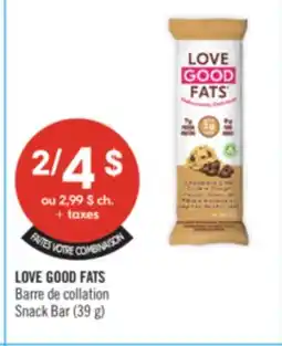 Pharmaprix LOVE GOOD FATS Snack Bar (39 g) offer
