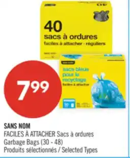 Pharmaprix NO NAME FACILES À ATTACHER Garbage Bags offer