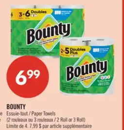 Pharmaprix BOUNTY Paper Towels offer
