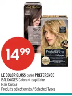 Pharmaprix LE COLOR GLOSS or PREFERENCE Hair Colour offer