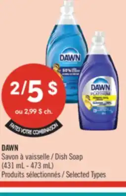 Pharmaprix DAWN Dish Soap offer