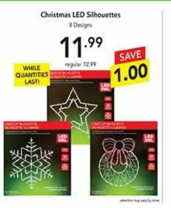 Pipers Christmas LED Silhouettes offer