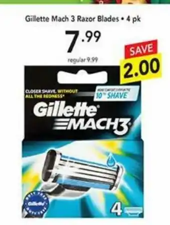 Pipers Gilette Mach 3 Razor Bladès + 4pk offer
