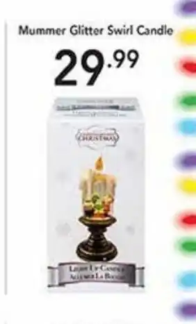 Pipers Mummer Glitter Swirl Candle offer
