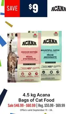 Ren’s Pets Depot Acana Bags of Cat Food offer