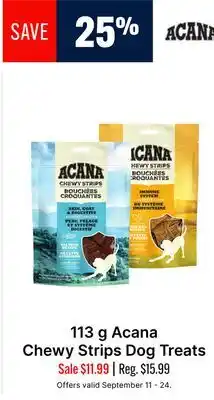 Ren’s Pets Depot Acana Chewy Strips Dog Treats offer