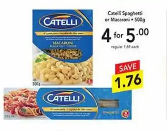 Pipers Catelli Spaghetti or Macaroni offer