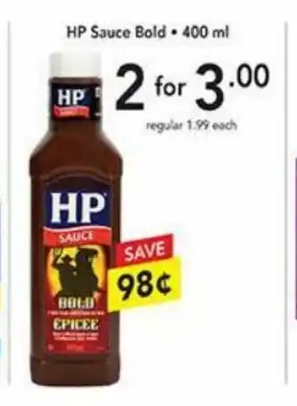 Pipers HP Sauce Bold * 400 ml offer
