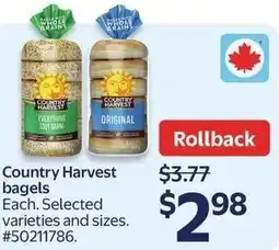 Walmart Country harvest bagels offer