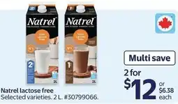Walmart Natrel lactose free offer
