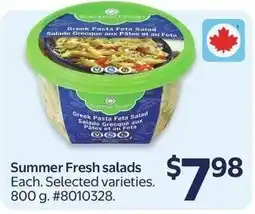 Walmart Summer Fresh salads offer