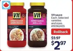 Walmart VH sauce offer
