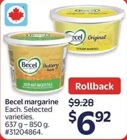 Walmart Becel margarine offer