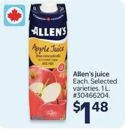 Walmart Allen's juice offer