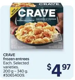 Walmart Crave frozen entrees offer