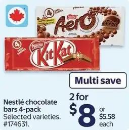 Walmart Nestlé chocolate bars offer