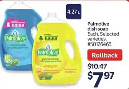Walmart Palmolive dish soap offer