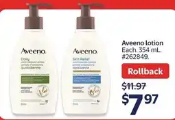 Walmart Aveeno lotion offer