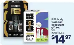 Walmart FIFA body wash and deodorant gift set offer