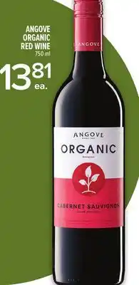 Metro ANGOVE ORGANIC RED WINE offer
