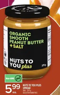Metro NUTS TO YOU PLUS SPREAD offer