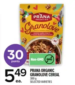 Metro PRANA ORGANIC GRANOLOVE CEREAL offer